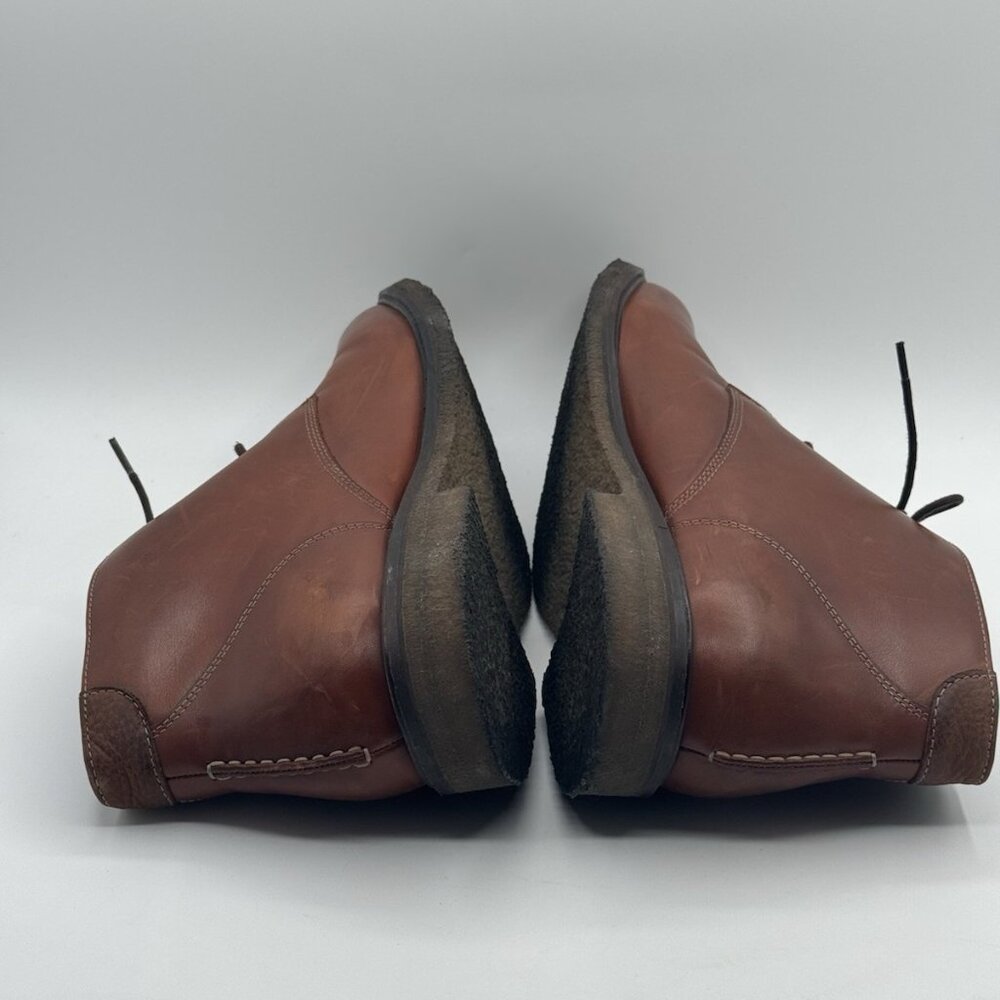Johnston & Murphy Mens 13 M Copeland Brown Leather Chukka Booties 25-2022 - Picture 6 of 16